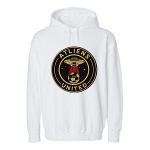 Atliens United 404 United Atlanta Soccer Fan Jersey Funny Garment-Dyed Fleece Hoodie