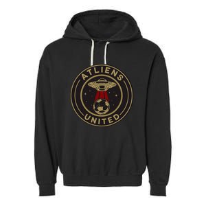 Atliens United 404 United Atlanta Soccer Fan Jersey Funny Garment-Dyed Fleece Hoodie