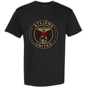 Atliens United 404 United Atlanta Soccer Fan Jersey Funny Garment-Dyed Heavyweight T-Shirt