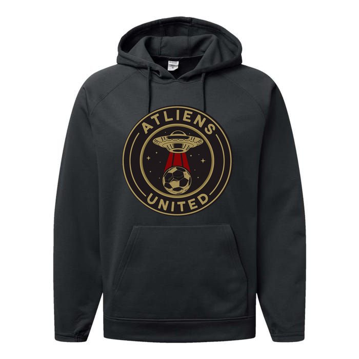 Atliens United 404 United Atlanta Soccer Fan Jersey Funny Performance Fleece Hoodie