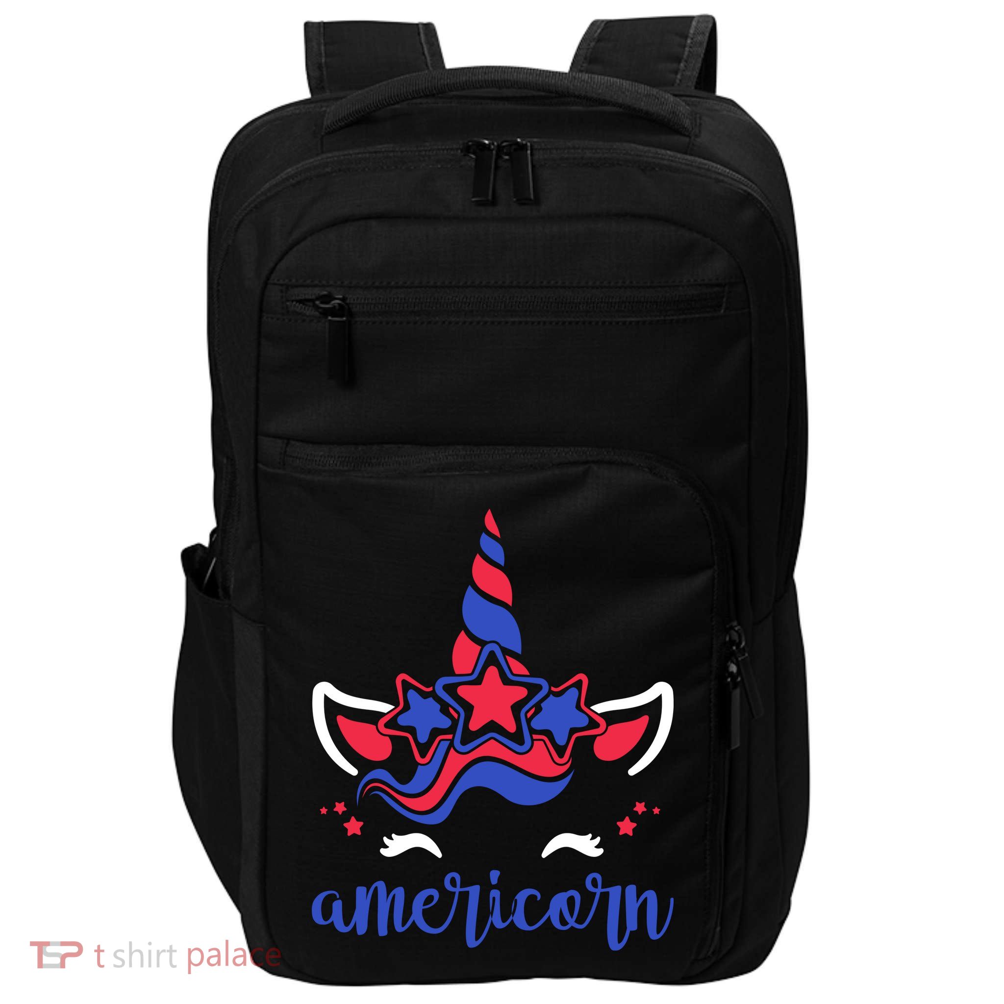 American Unicorn 4th Of July Impact Tech Backpack