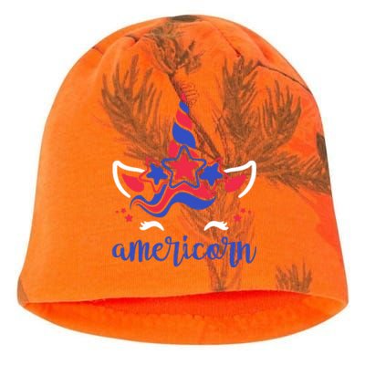 American Unicorn 4th Of July Kati - Camo Knit Beanie