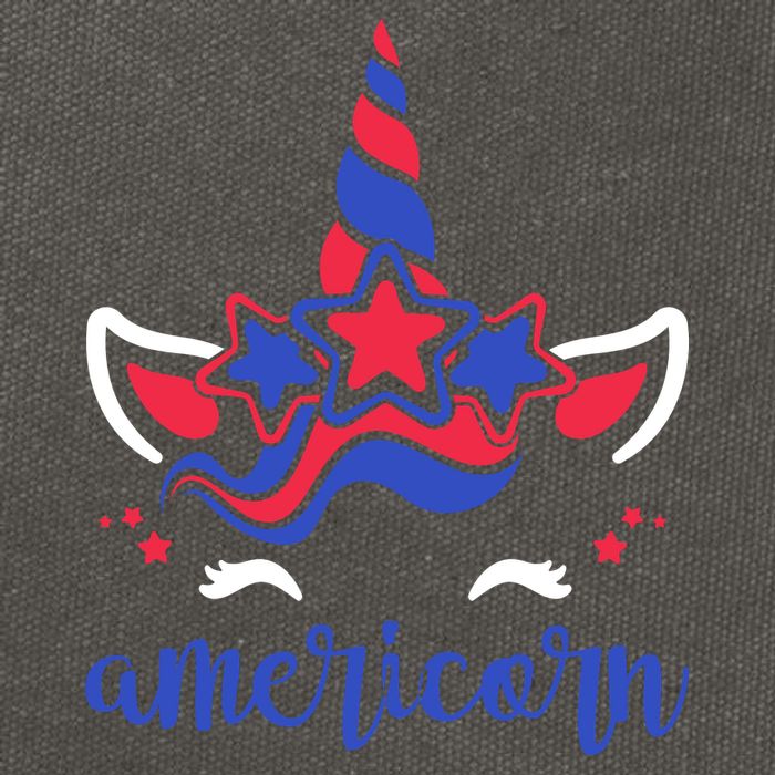 American Unicorn 4th Of July Cotton Canvas Backpack