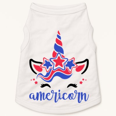 American Unicorn 4th Of July Doggie Tank