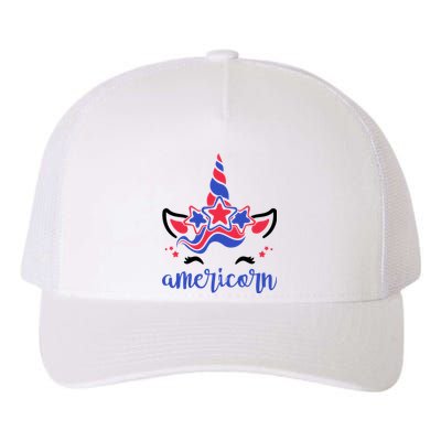 American Unicorn 4th Of July Yupoong Adult 5-Panel Trucker Hat