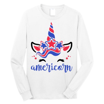 American Unicorn 4th Of July Long Sleeve Shirt