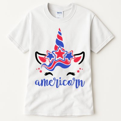 American Unicorn 4th Of July Tall T-Shirt