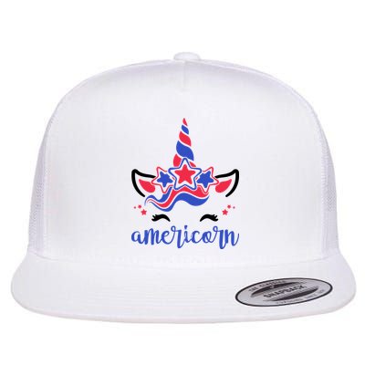 American Unicorn 4th Of July Flatbill Hat