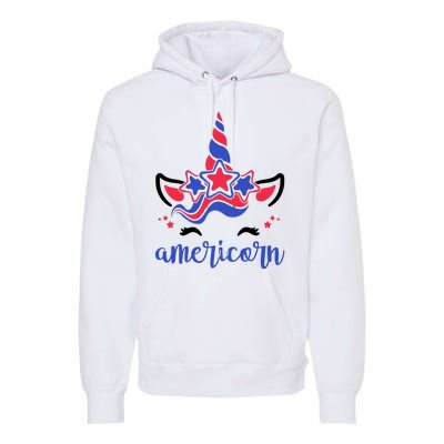 American Unicorn 4th Of July Premium Hoodie