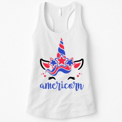 American Unicorn 4th Of July Womens Tank Top