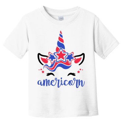 American Unicorn 4th Of July Toddler T-Shirt