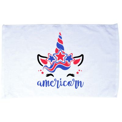 American Unicorn 4th Of July Microfiber Hand Towel