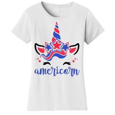 American Unicorn 4th Of July Women's T-Shirt