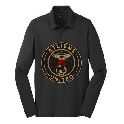 Atliens United 404 United Atlanta Soccer Fan Jersey Silk Touch Performance Long Sleeve Polo