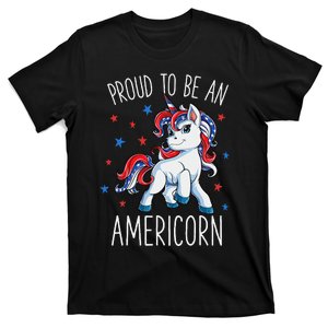 Americorn Unicorn 4th of July Mericorn Merica T-Shirt