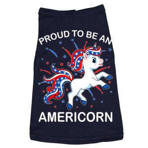 Americorn Unicorn 4th of July Girl Americorn Merica Doggie Tank