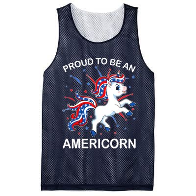 Americorn Unicorn 4th of July Girl Americorn Merica Mesh Reversible Basketball Jersey Tank