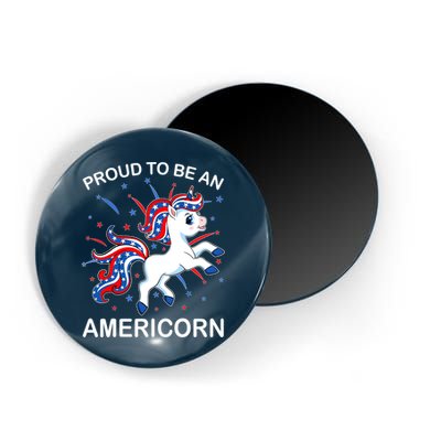 Americorn Unicorn 4th of July Girl Americorn Merica Magnet