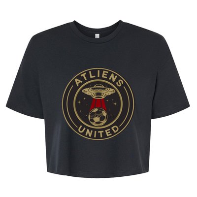 Atliens United 404 United Atlanta Soccer Fan Jersey Funny Bella+Canvas Jersey Crop Tee