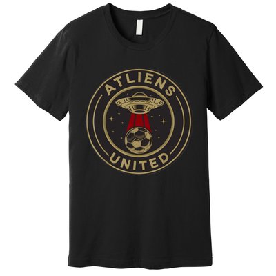 Atliens United 404 United Atlanta Soccer Fan Jersey Funny Premium T-Shirt