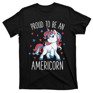 Americorn Unicorn 4th Of July Mericorn Merica T-Shirt