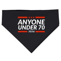 Anyone Under 70 For President 2024 Funny Election USA-Made Doggie Bandana