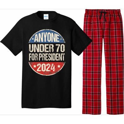 Anyone Under 70 For President 2024 Funny Election Pajama Set