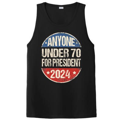 Anyone Under 70 For President 2024 Funny Election PosiCharge Competitor Tank