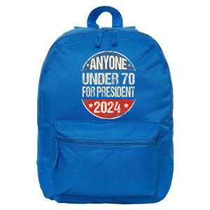 Anyone Under 70 For President 2024 Funny Election 16 in Basic Backpack