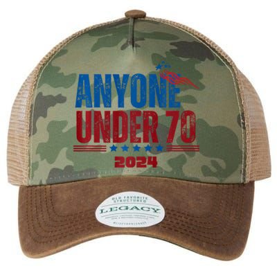 Anyone Under 70 For President Anyone Under 70 2024 Legacy Tie Dye Trucker Hat