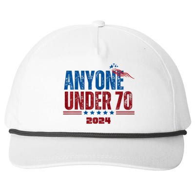 Anyone Under 70 For President Anyone Under 70 2024 Snapback Five-Panel Rope Hat