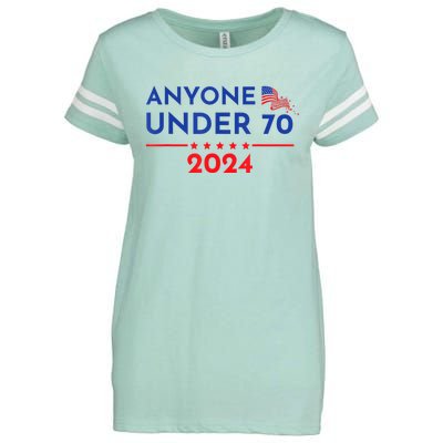 Anyone Under 70 2024 Funny Anti Biden Enza Ladies Jersey Football T-Shirt