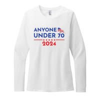 Anyone Under 70 2024 Funny Anti Biden Womens CVC Long Sleeve Shirt