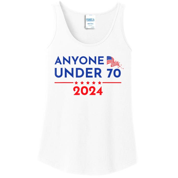 Anyone Under 70 2024 Funny Anti Biden Ladies Essential Tank