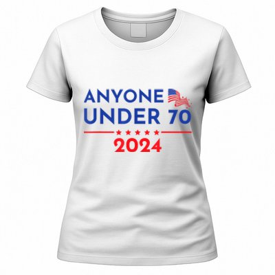 Anyone Under 70 2024 Funny Anti Biden Women's T-Shirt