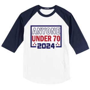 Anyone Under 70 2024 Baseball Sleeve Shirt