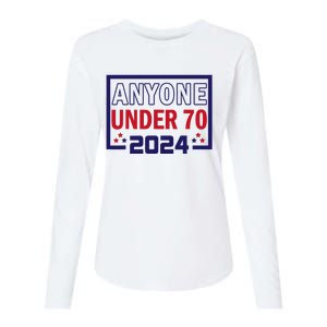 Anyone Under 70 2024 Womens Cotton Relaxed Long Sleeve T-Shirt