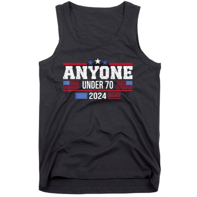 Anyone Under 70 2024 Elections Usa Vote Funny Anti Joe Biden Tank Top