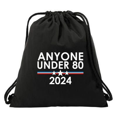 Anyone Under 80 2024 Funny Political Drawstring Bag