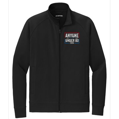 Anyone Under 80 2024 Funny President Election Vote Stretch Full-Zip Cadet Jacket