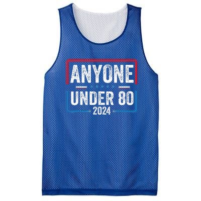 Anyone Under 80 2024 Funny President Election Vote Mesh Reversible Basketball Jersey Tank