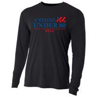 Anyone Under 80 2024 FUNNY Cooling Performance Long Sleeve Crew