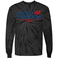 Anyone Under 80 2024 FUNNY Tie-Dye Long Sleeve Shirt