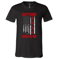 Anyone Under 80 2024 Funny Election Usa V-Neck T-Shirt