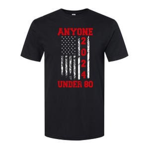 Anyone Under 80 2024 Funny Election Usa Softstyle CVC T-Shirt