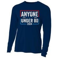 Anyone Under 80 Funny President Election 2024 Cooling Performance Long Sleeve Crew