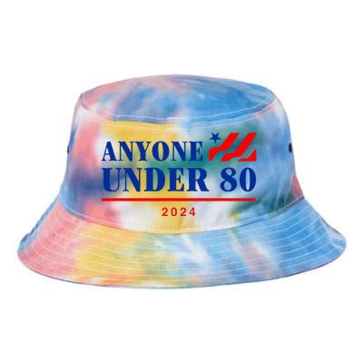 Anyone Under 80 2024 Funny Tie Dye Newport Bucket Hat