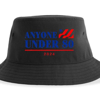 Anyone Under 80 2024 Funny Sustainable Bucket Hat