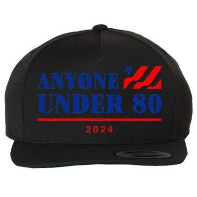 Anyone Under 80 2024 Funny Wool Snapback Cap