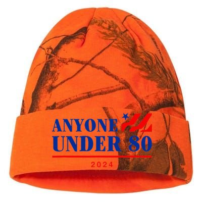 Anyone Under 80 2024 Funny Kati Licensed 12" Camo Beanie